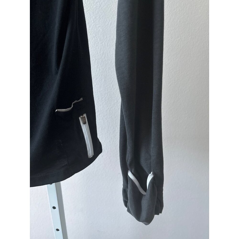 Nike Dri-Fit Running Hoodie Sz M Black Gray Athleisure Zipper Pocket (2013-2016) - Picture 8 of 11